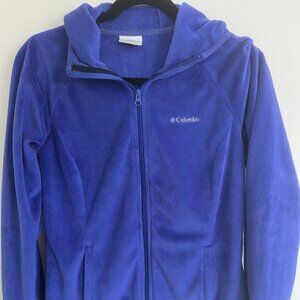 Columbia royal blue fleece full zip jacket